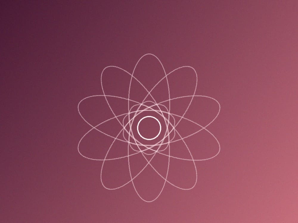 Soft petal arcs representing beauty products