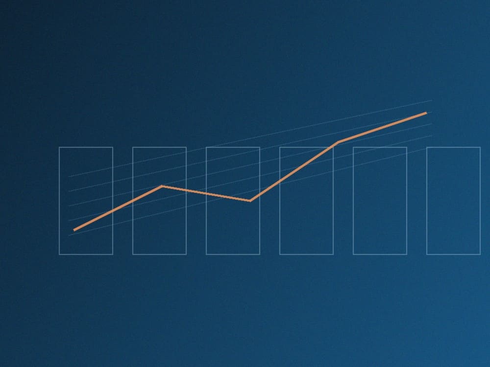 Abstract dashboard graphic representing SaaS