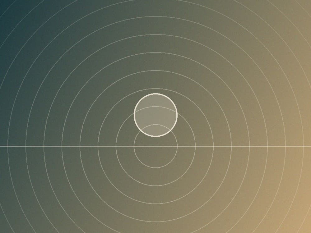 Concentric calm circles representing wellness